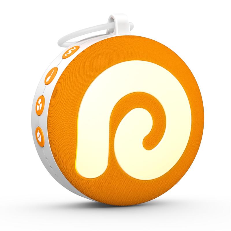 Dreamegg 寝かしつけ ホワイトノイズマシン バッテリー内蔵 11種の癒し音 暖色ナイトライト 光るさ調節 吊り下げ タイマー付 USB充電 快眠グッズ 赤ちゃん ベビー 出産祝い 睡眠改善 騒音対策