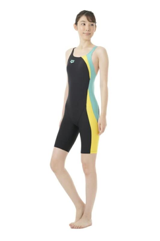 アリーナ ARENA 競泳水着 レディース 練習用 ハーフスパッツ タフスーツ ヒカリオリジナル別注 競泳練習水着 ORI-0409WN