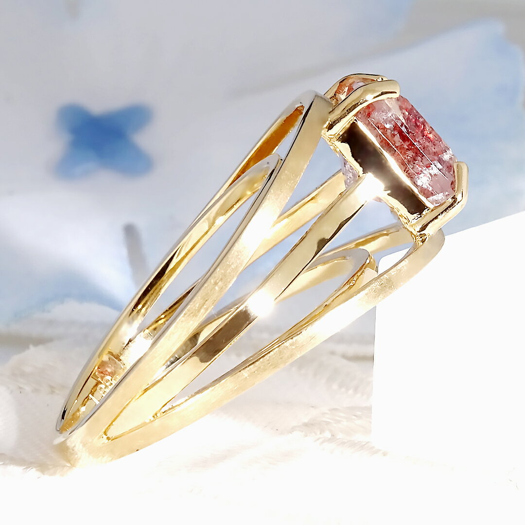限定1本 K18YG ファイヤークォーツ リング 1.88ct 代引手数料無料 品質保証書 K18 18金 ゴールド 指輪 レデ restecool-10000280 レステクール サンプル画像3