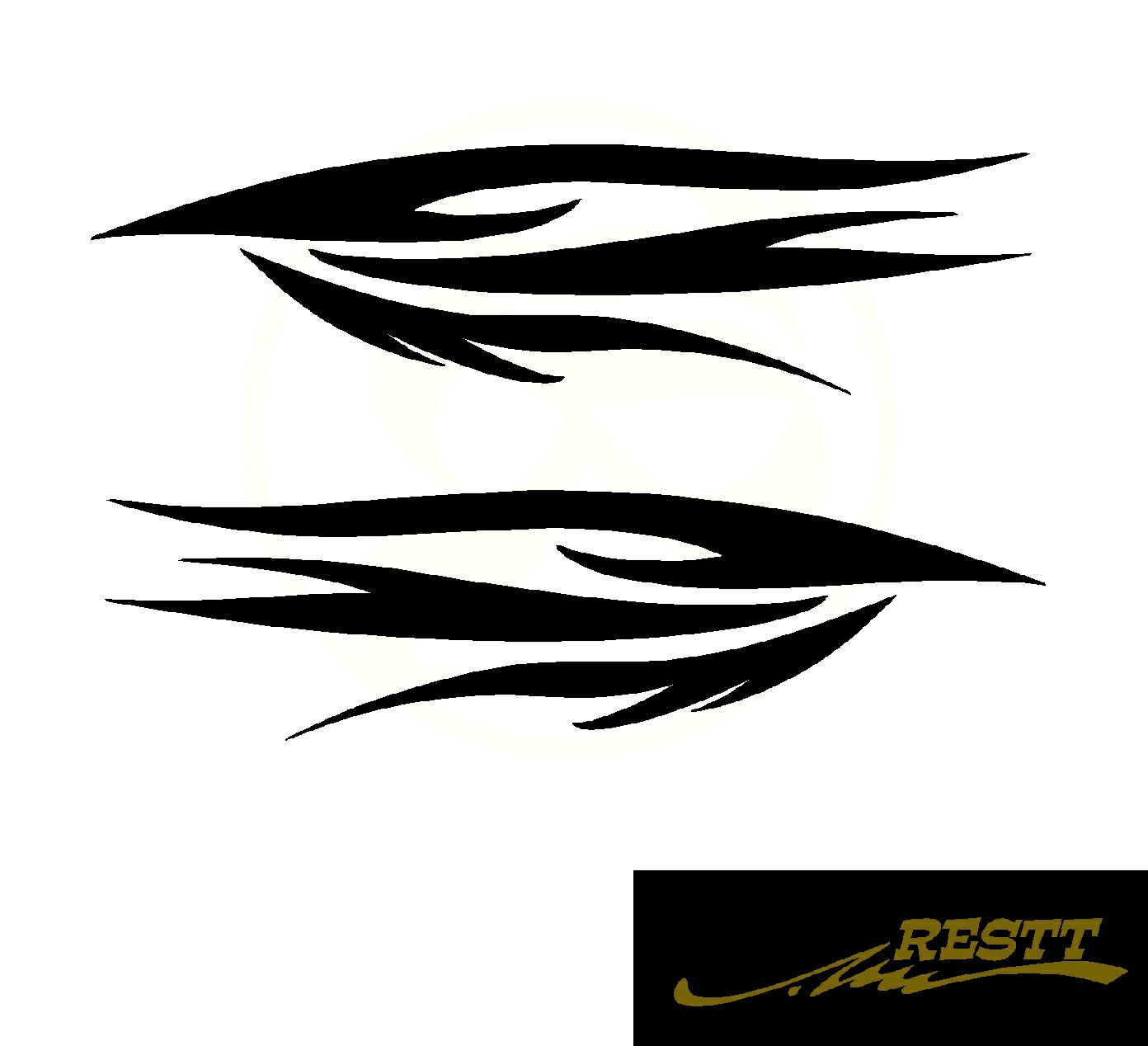 ファイヤーパターン　バイナル　ロゴ　カッティングステッカー　ver.57　小サイズ　ドレスアップ　スポーツカー　かっこいい　おしゃれ　JDM　USDM