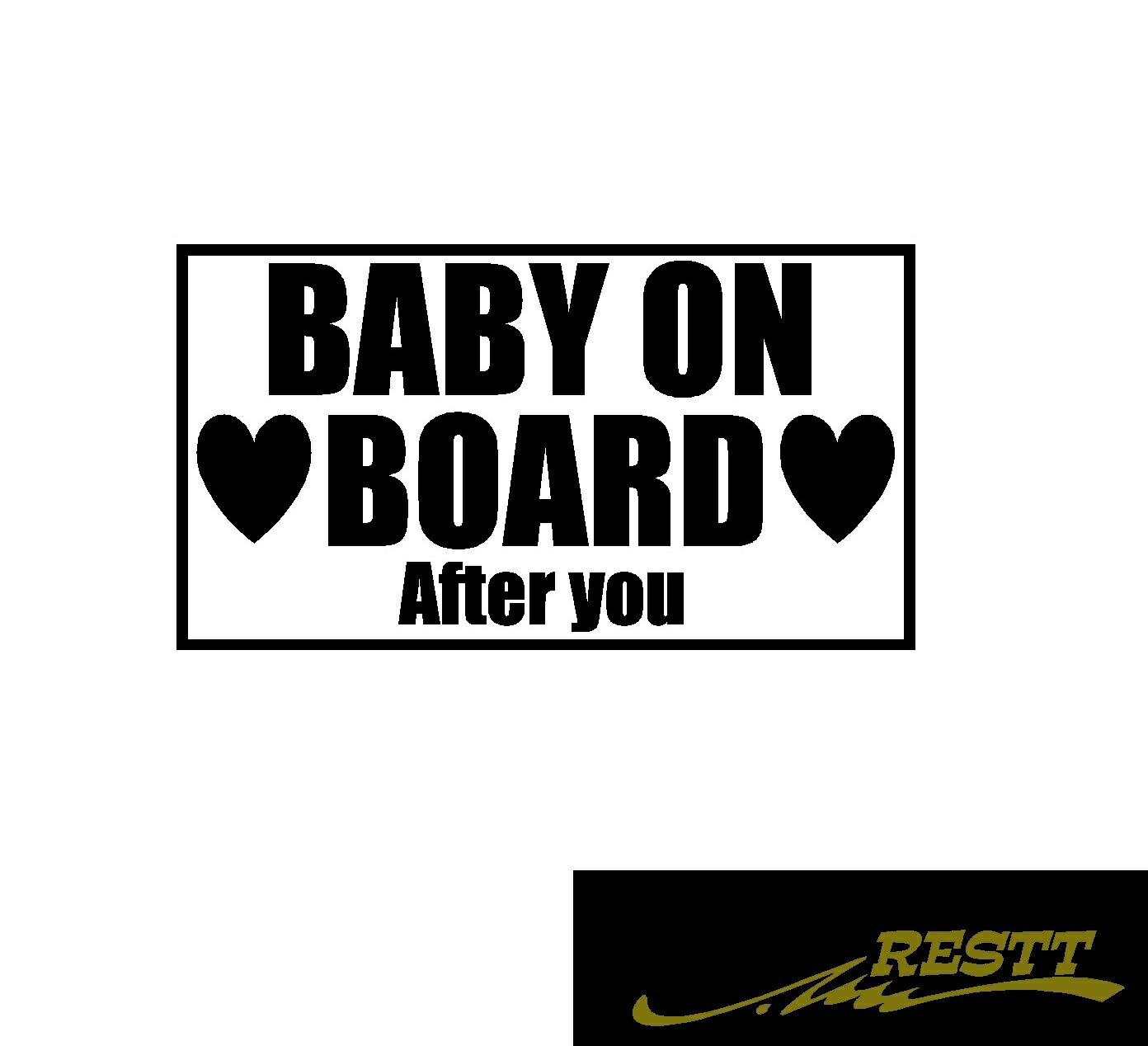ベビーオンボード　ver.4　カッティングステッカー