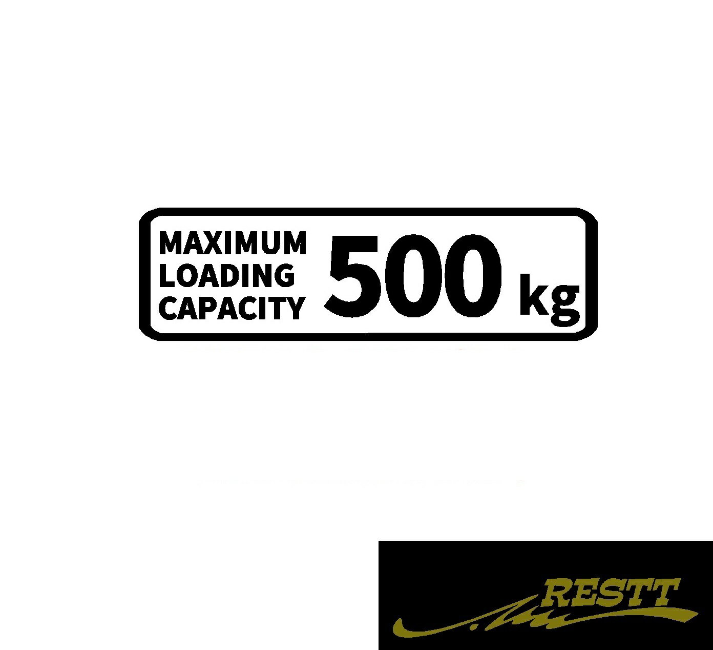 Rakuten - 最大積載量　ロゴ　(英語)　ver.1　カッティングステッカー　大サイズ
