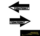 TOW POINT ロゴ ver.2 カッティングステッカー 2枚1セット 小サイズ