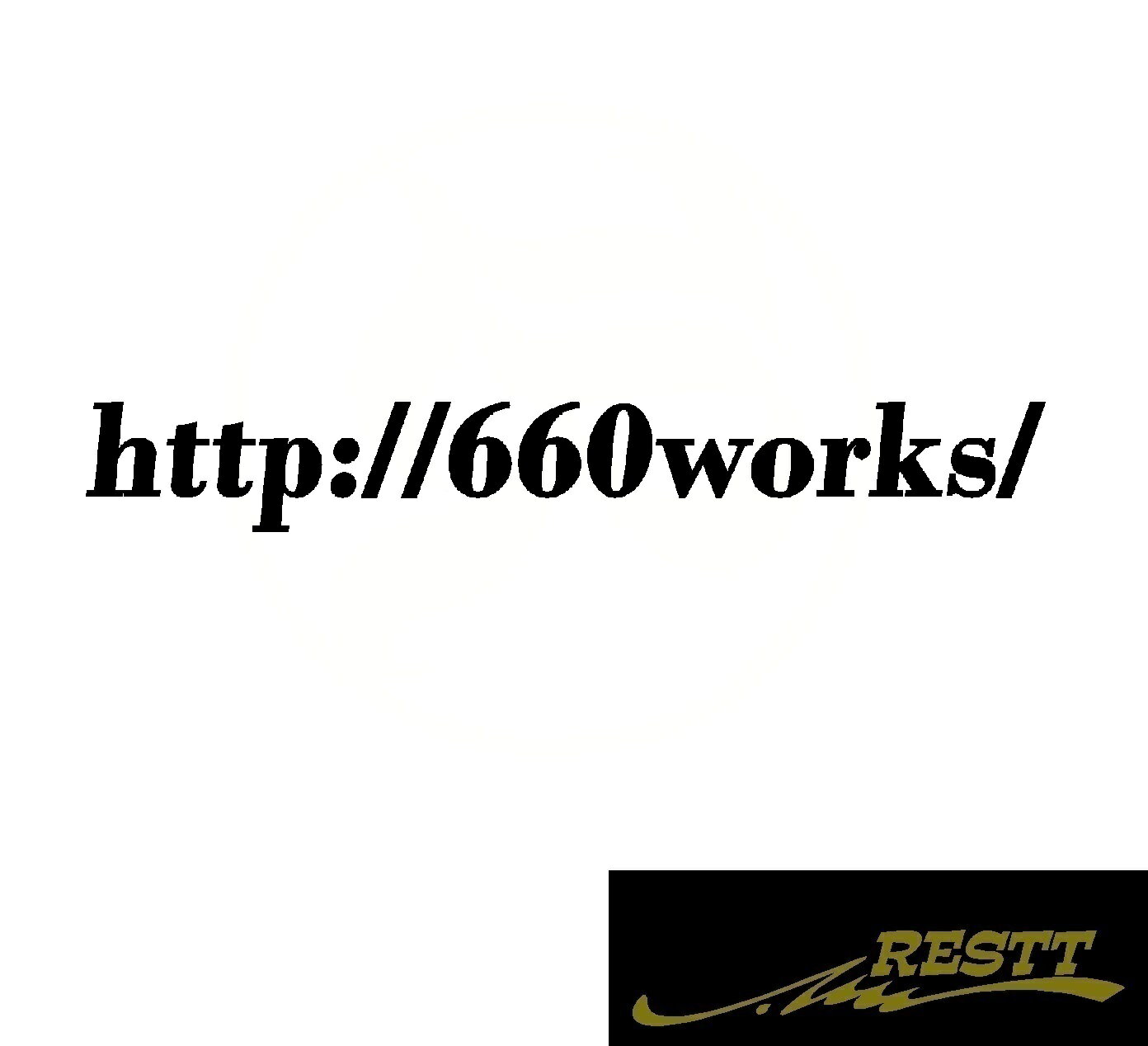 Rakuten - 660ワークス　URL　ロゴ　カッティングステッカー　大サイズ　ステッカー　ドレスアップ　かわいい　おしゃれ　かっこいい　デザイン　車　バイク　軽自動車　軽カー　660cc
