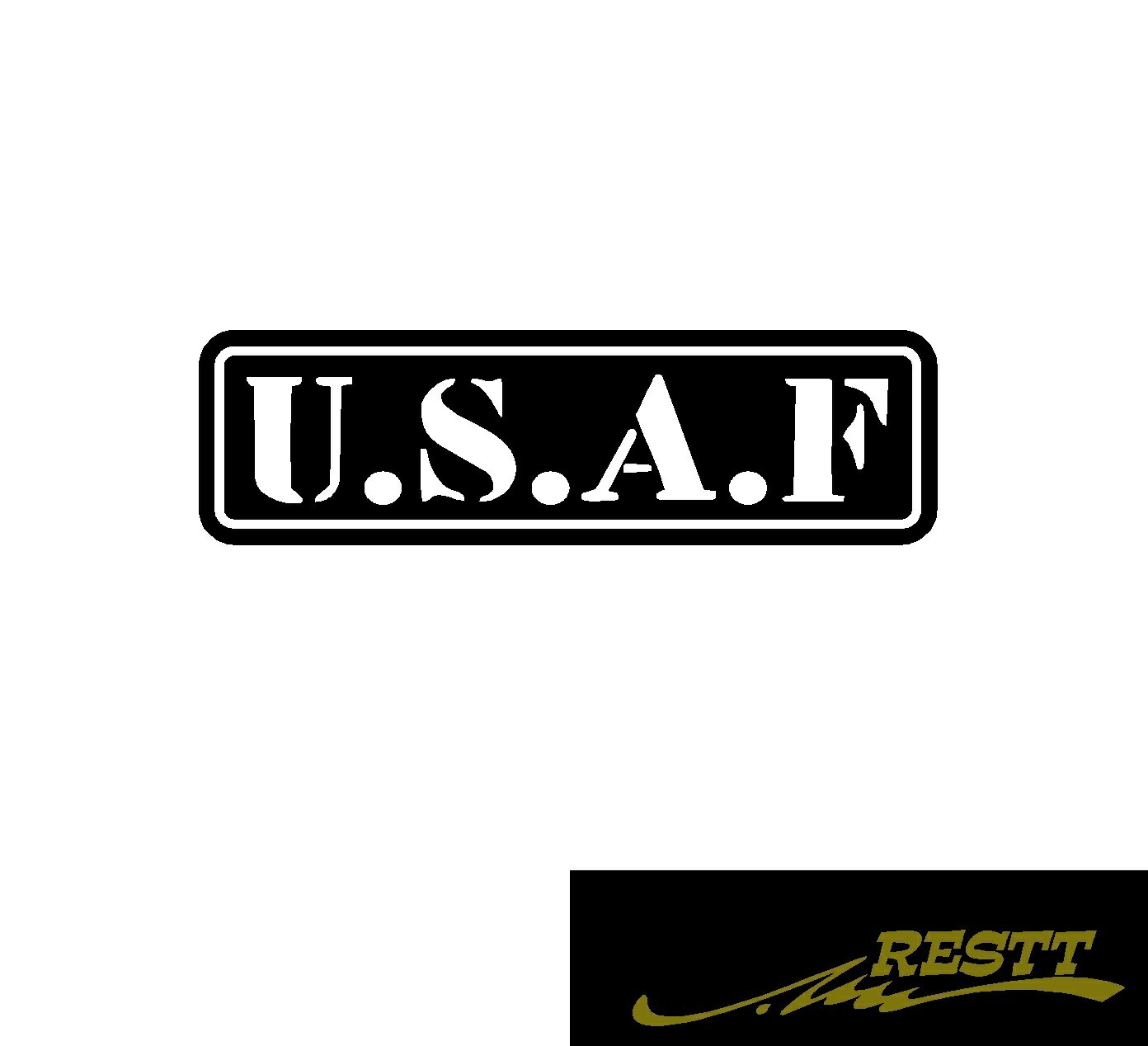 Rakuten - USエアフォース　ロゴ　カッティングステッカー　中サイズ