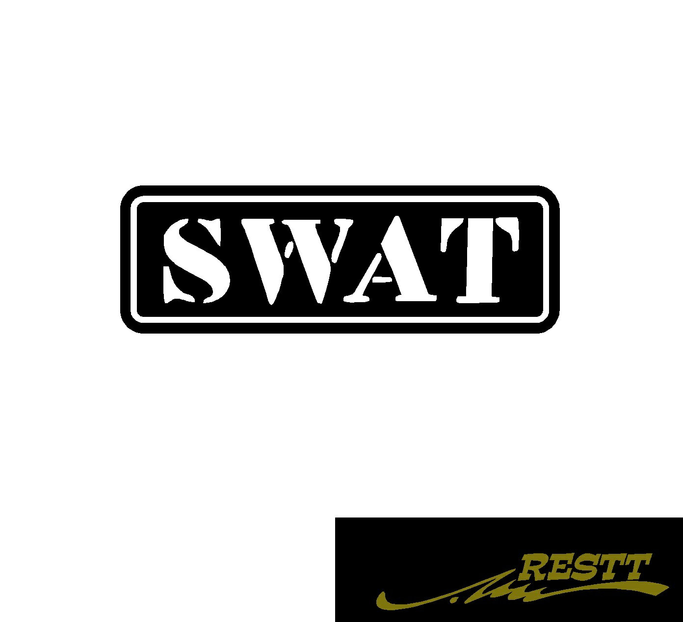 Rakuten - SWAT　文字　ロゴ　カッティングステッカー　小サイズ