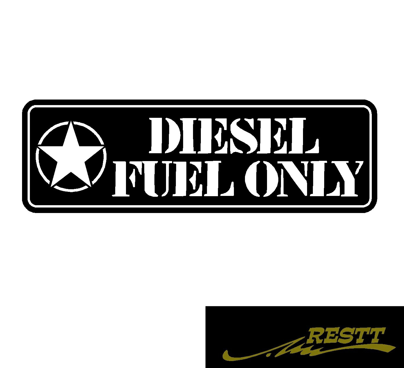 星　ディーゼル　専用　ロゴ　カッティングステッカー　中サイズ