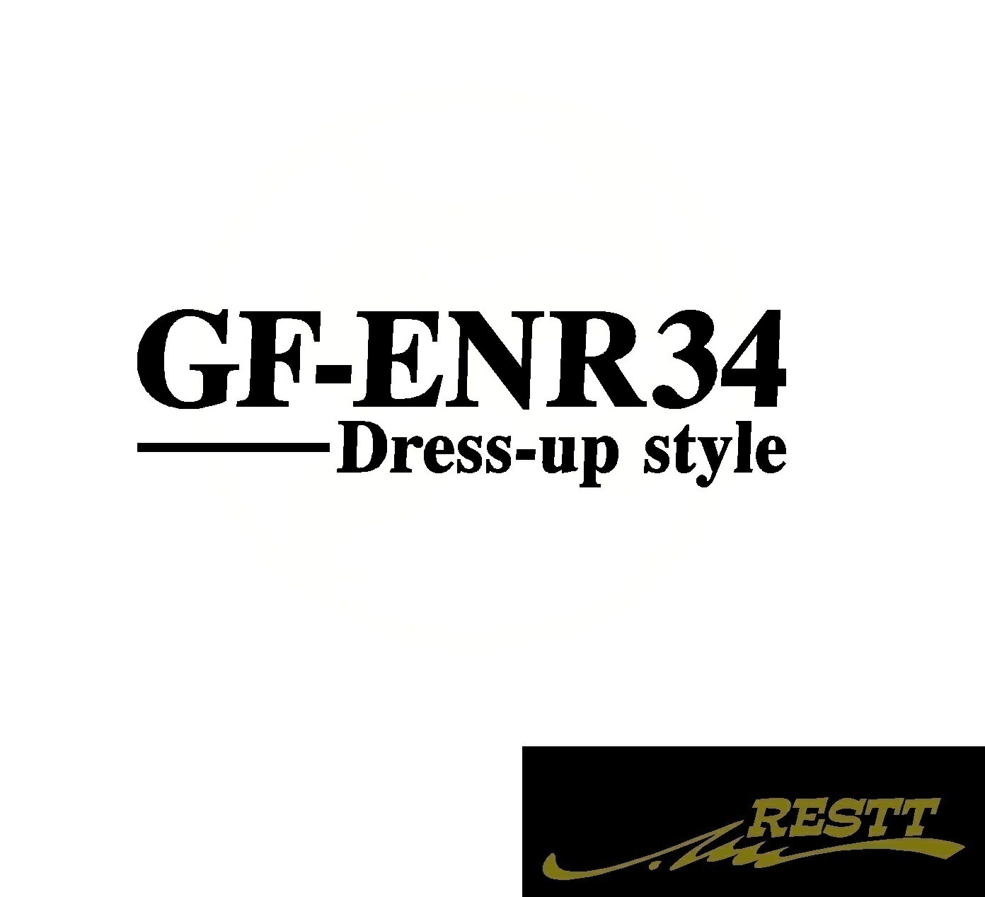 スカイライン GF-ENR34 GF-ER34 GF-HR34 ドレスアップスタイル ロゴ カッティングステッカー 小サイズ 3種類から選べる おしゃれ デザイン かっこいい ステッカー 日産 NISSAN ニッサン 型式