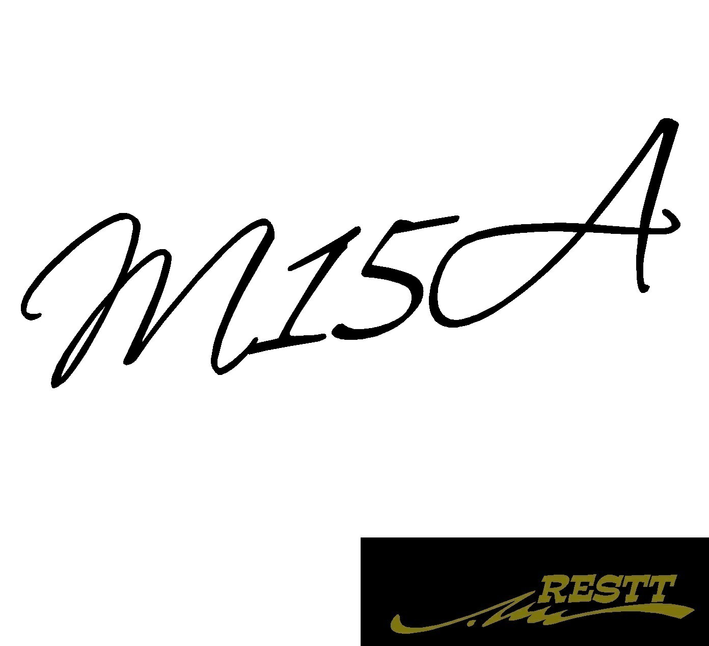 エンジン形式　M15A　ロゴ　カッティングステッカー　大サイズ