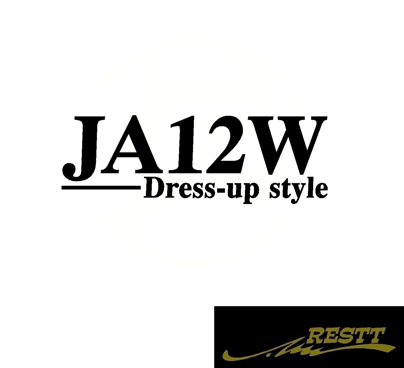 ジムニー　JA12W　ドレスアップスタイル　ロゴ　カッティングステッカー　小サイズ　おしゃれ　デザイン　かっこいい　ステッカー　スズキ　鈴木　型式