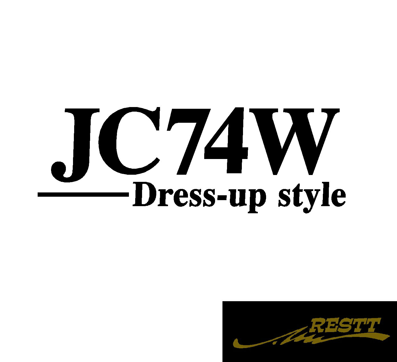 ジムニーノマド JC74W ドレスアップスタイル ロゴ カッティングステッカー 小サイズ おしゃれ デザイン かっこいい ステッカー スズキ SUZUKI 鈴木 型式 クロカン 山 林道 競技