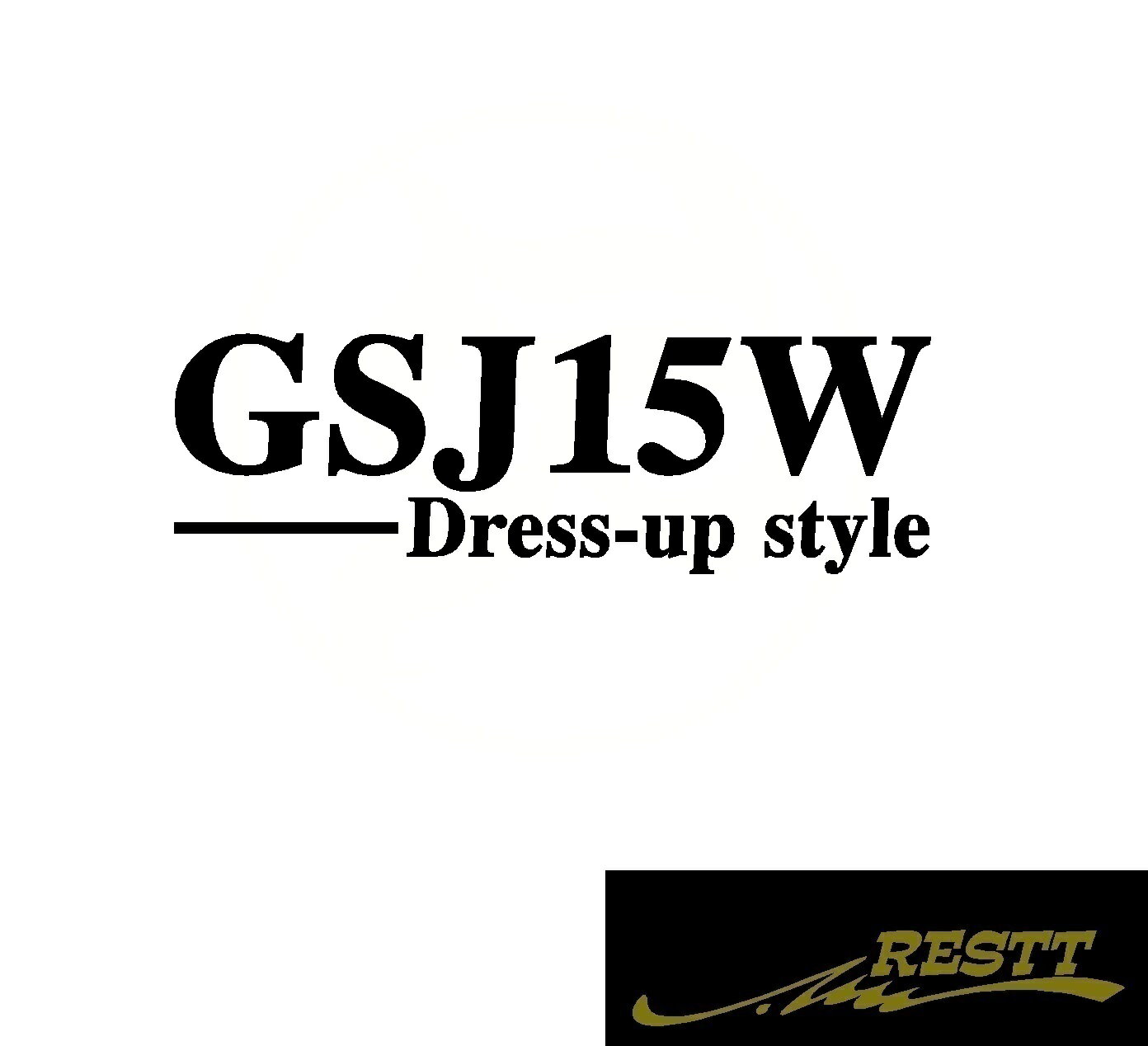 FJクルーザー　GSJ15W　ドレスアップスタイル　ロゴ　カッティングステッカー　小サイズ　おしゃれ　デザイン　かっこいい　ステッカー　トヨタ　豊田　型式