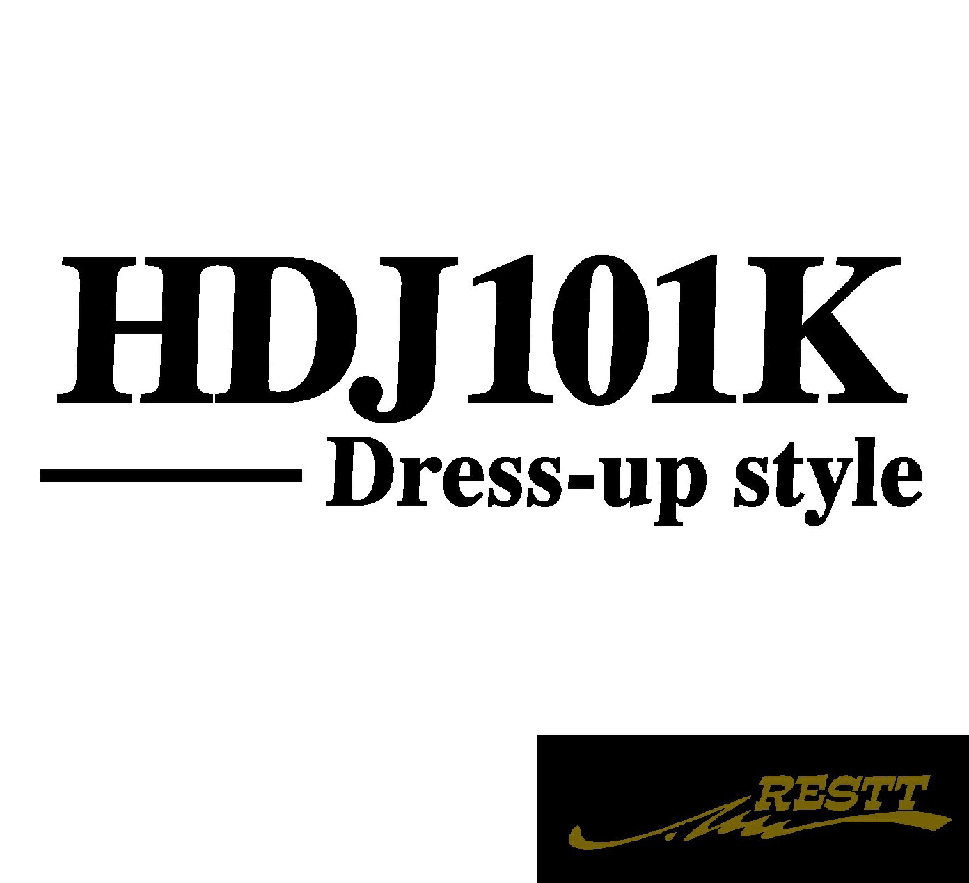 ランドクルーザーバン　ドレスアップスタイル　ロゴ　カッティングステッカー　特大サイズ　ランクル　20類から選べる　おしゃれ　デザイン　かっこいい　ステッカー　トヨタ　豊田　型式　TRD