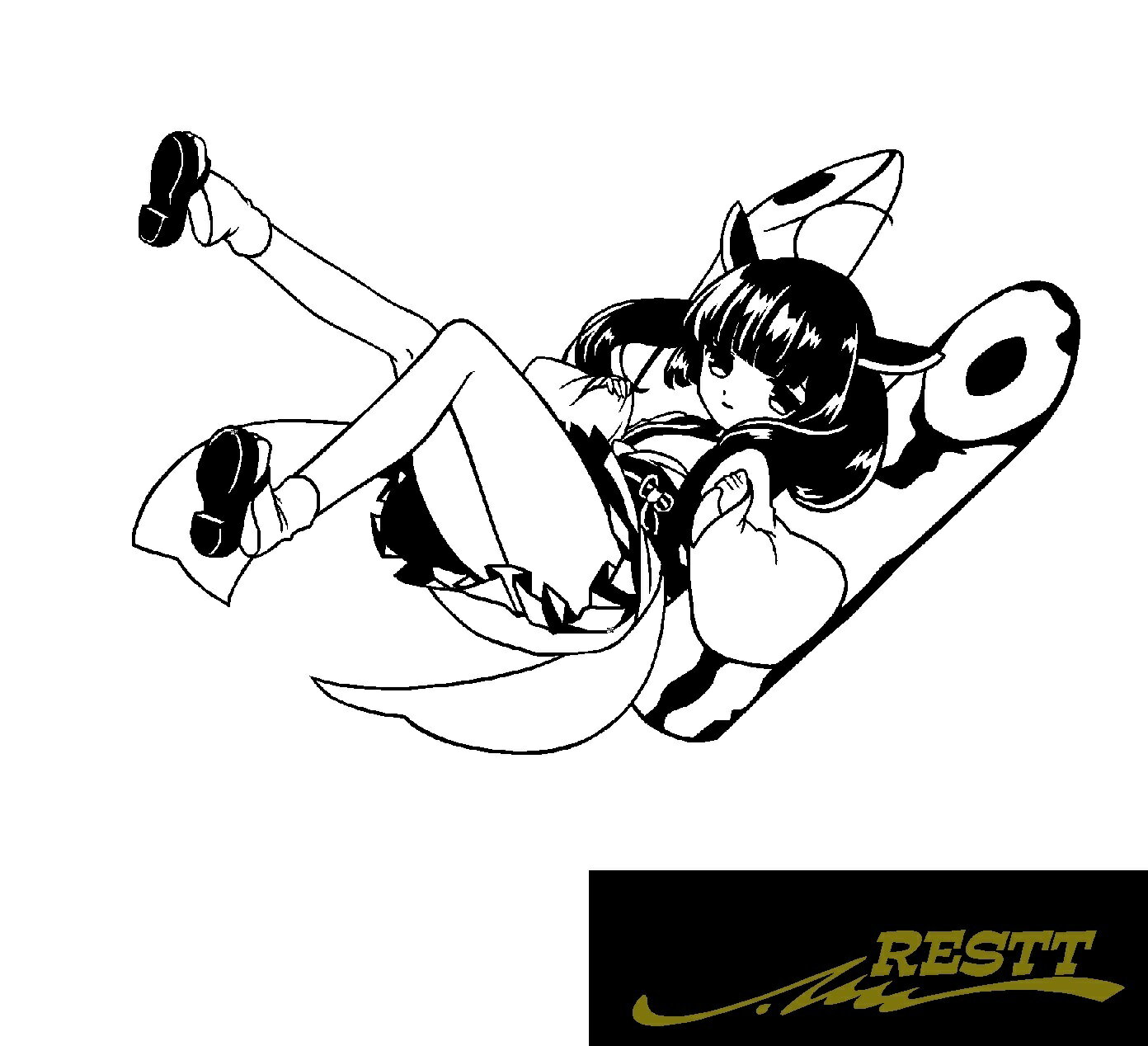 東北きりたん　イラスト　ver.1　カッティングステッカー　小サイズ