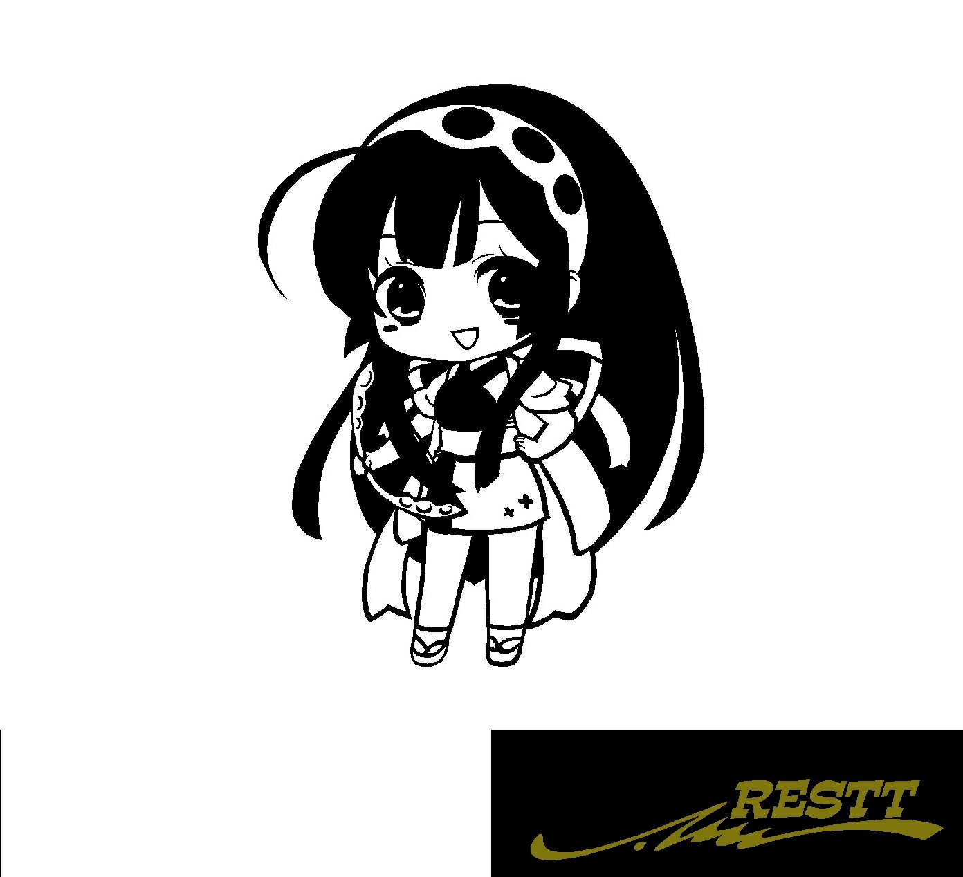 Rakuten - 東北ずん子　デフォルメ　ver.1　カッティングステッカー　小サイズ