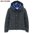 美品 ノースフェイス パープルレーベル ハリスツイード ND2570N MOUNTAIN DOWN PARKA ジップアップ ダウン ジャケット ブルゾン 46300 【中古】