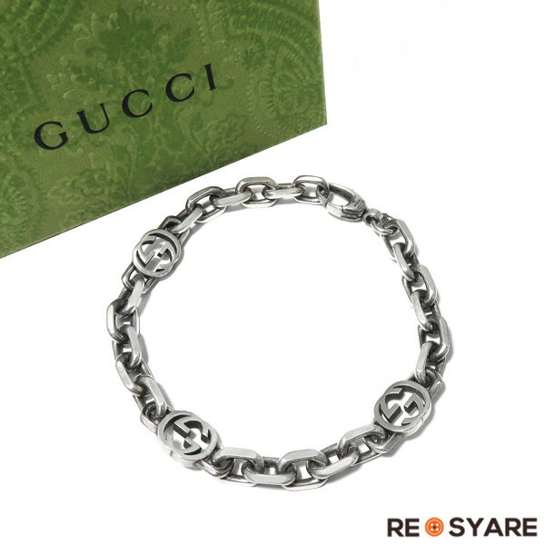 Ǖi GUCCI Ob` GG C^[bLOG Vo[925 X^[OVo[ GCWOH `F[ uXbg t 46258 yÁz