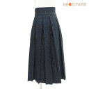【美品】Christian Dior クリスチャン ディオール 2022AW 251J77A3439 デニム ボックス プリーツ ハイウエスト ロング スカート...