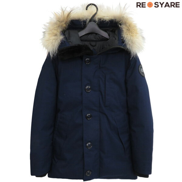 美品 カナダグース 3481JMB R EDIFICE別注 CRESTON PARKA クレストン ブラックラベル コヨーテファー ジップ ダウン ジャケット 46081【中古】