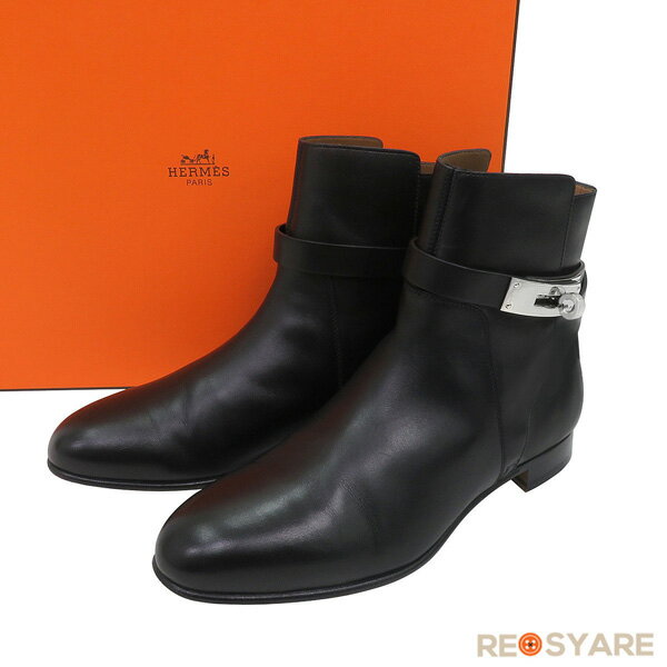 樂天商城 - 【値下】美品 サイズ36 HERMES エルメス NEO ネオ ケリー ショート アンクル ブーツ 黒 ブラック レザー SV金具 レディース 付属品あり 47490【中古】