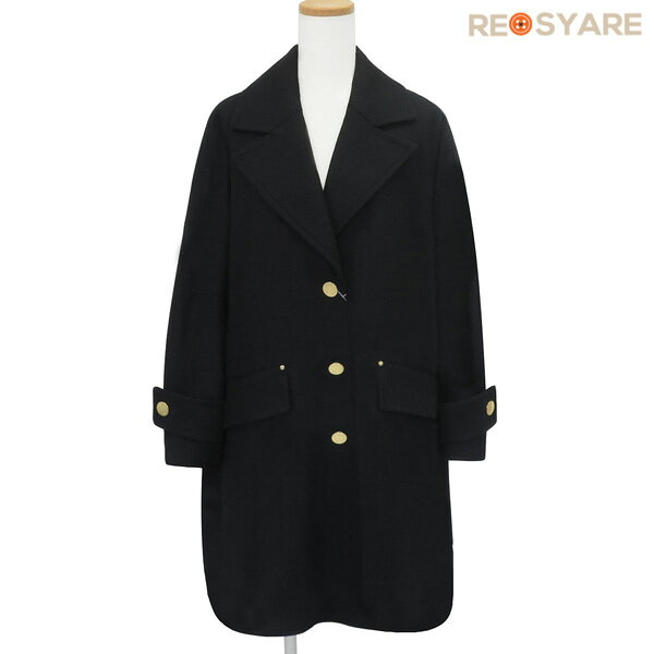 樂天商城 - 【値下】タグ付き未使用 サイズ8 MACKINTOSH マッキントッシュ HUMBIE CHESTER COCOON METAL BUTTON ハンビー コクーン コート ブラック 47643【中古】