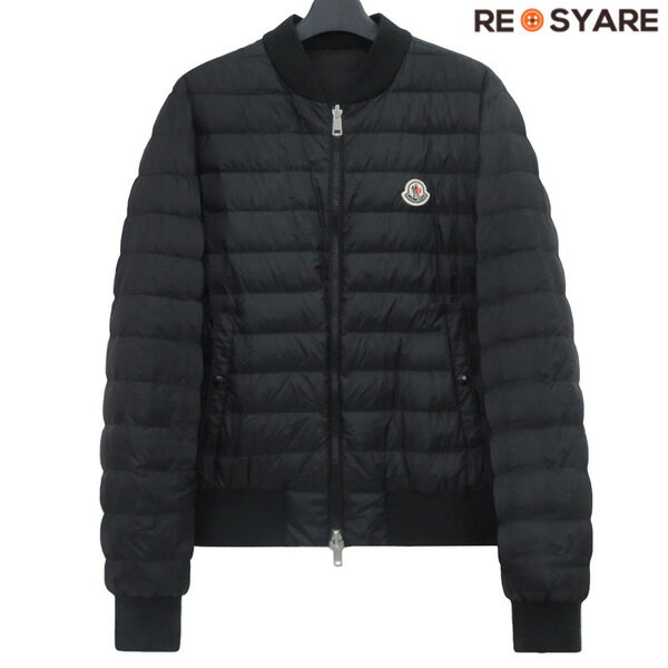 樂天商城 - 【美品 メンズ2】MONCLER モンクレール CHIKAO リバーシブル ダウン ブルゾン ジャケット 黒 ブラック ロゴ 国内正規品 定価18.2万 47712【中古】