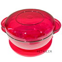 ♪ 丸型（中）【Tupperware】タッパーウェアタッパーウェーブ2000丸型（中）（シール付） 1個＜1000ml＞＜電子レンジクッキング容器＞＜カバー付＞＜日用雑貨＞＜キッチン用品＞