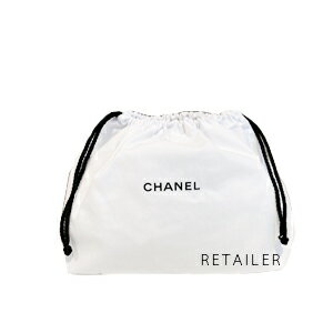 即納 CHANEL シャネル巾着　白　縦18cm 横31.5cm 襠12.5cm 巾着 ポーチのサムネイル
