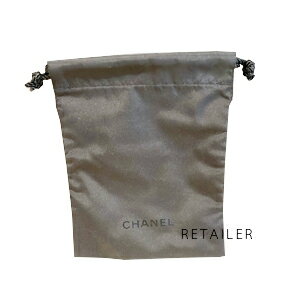 即納 CHANEL シャネル巾着　黒　縦14.5cm 横11cm 巾着 ポーチのサムネイル