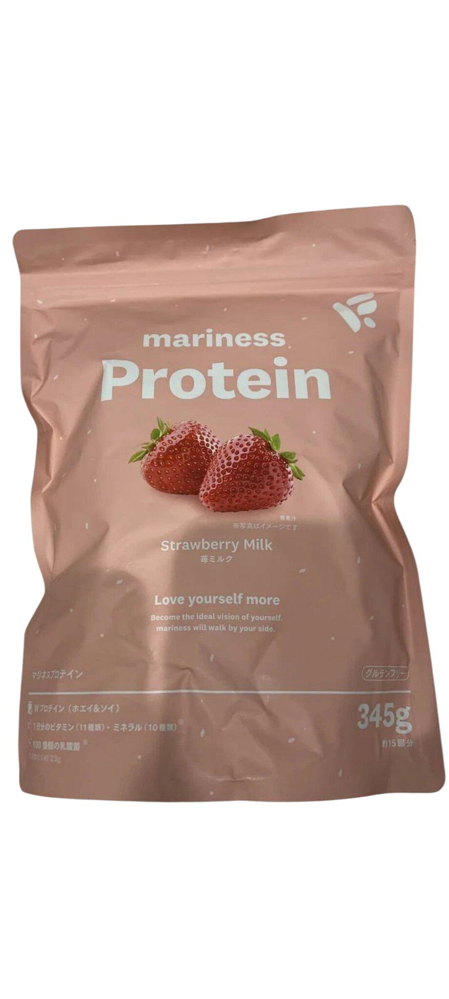 mariness Proteinマリネスプロテイン(苺ミルク味) 345g<プロテインパウダー>