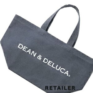 #チャコールグレー Sサイズ【DEAN & DELUCA】ディーンアンドデルーカトートバッグ＜オリジナルトートバッグ＞＜コットン製＞＜ディーン&デルーカ＞