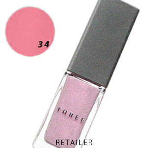 ♪　＃34　【THREE】　スリー ネイルポリッシュ　7mL　＃34 WICKED LIL PINK＜マニキュア・ネイルカラー＞＜THREE Nail Polish＞