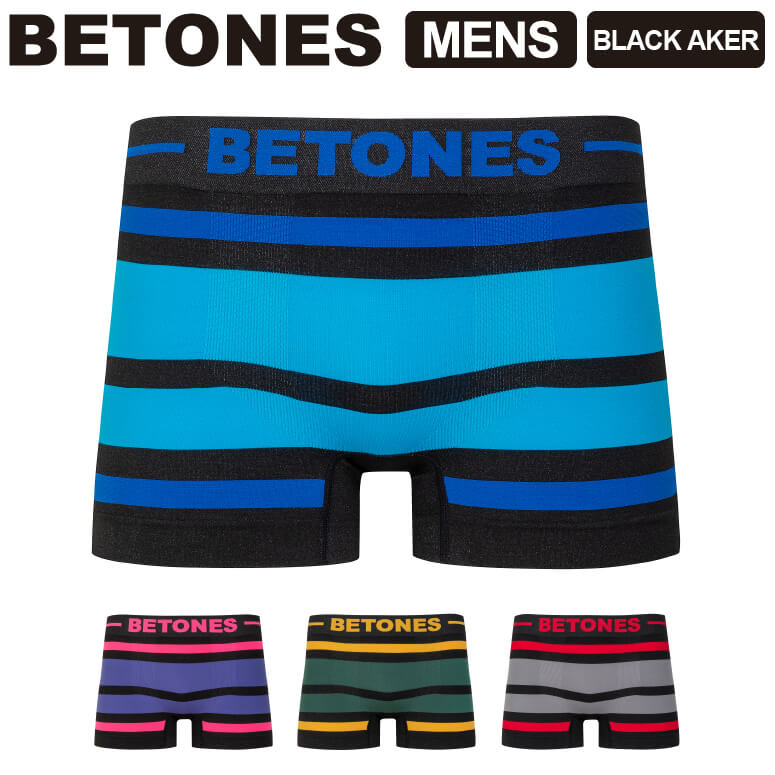 楽天Retom　リトム★期間限定！最大20％OFFクーポン対象商品★【送料無料】BETONES（ビトーンズ） BLACK AKER （ブラック アケル） メンズ ボクサーパンツ アンダーウエア パンツ