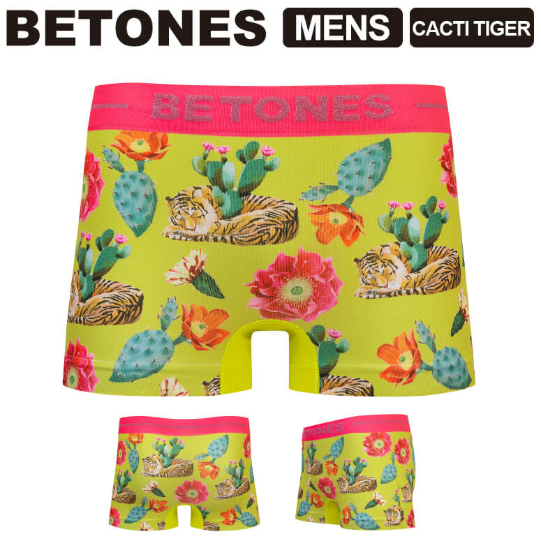 ★期間限定！最大20％OFFクーポン対象商品★BETONES(ビトーンズ) CACTI TIGER (カクタス タイガー) メンズ ボクサーパンツ アンダーウエア パンツ