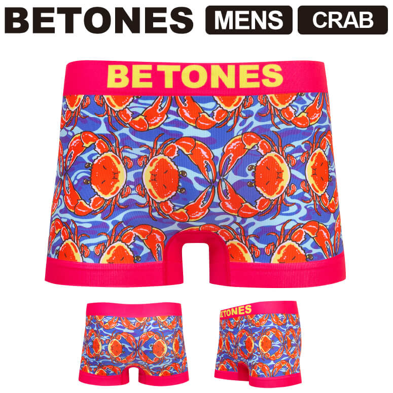 ★期間限定 最大20％OFFクーポン対象商品★【送料無料】BETONES ビトーンズ CRAB クラブ メンズ ボクサーパンツ アンダーウエア パンツ