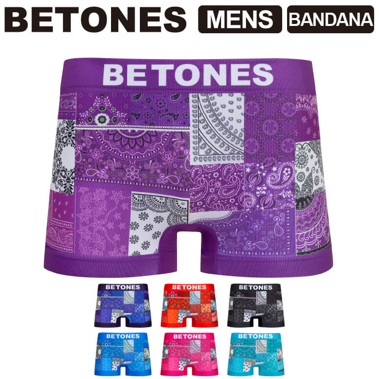 ★期間限定！最大20％OFFクーポン対象商品★【送料無料】BETONES(ビトーンズ) BANDANA (バンダナ) メンズ ボクサーパンツ アンダーウエア パンツ