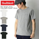 楽天Retom　リトム★期間限定！最大20％OFFクーポン対象商品★セール・50％OFF★【送料無料】Healthknit（ヘルスニット） マックスウエイト クルーネック ポケット Tシャツ スーパーヘビーウエイト カットソー メンズ レディース