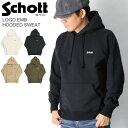 ショット 洋服 メンズ ★期間限定！最大20％OFFクーポン対象商品★【送料無料】Schott(ショット) ロゴ エンブレム フード スエット パーカー プルオーバー パーカー 裏毛 メンズ レディース