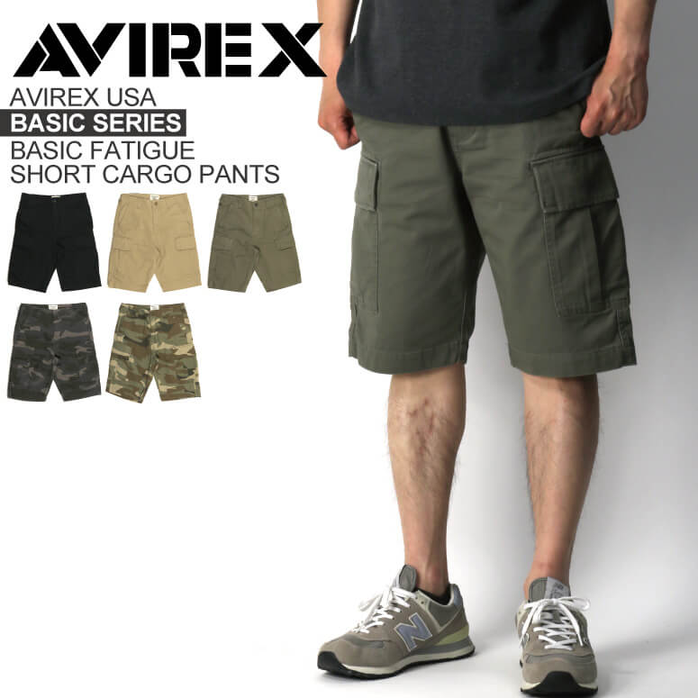 ★ポイント10倍★【送料無料】AVIREX(アビレックス) アヴィレックス 【ベーシックシリーズ】ベーシック ファティーグ カーゴ ショーツ ショートパンツ メンズ レディース【クーポン対象外商品】 プレゼント
