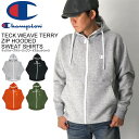 ★期間限定!最大20%OFFクーポン対象商品★セール・40%OFF★【送料無料】Champion(チャンピオン) テックウィーブ テリー ジップ フーデッド ス...