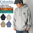 ★期間限定！最大20％OFFクーポン対象商品★セール・20％OFF★Columbia(コロンビア) ロマビスタ スウェット フーディー パーカー プルオーバー パーカー リラックスフィット 裏毛 メンズ レディース