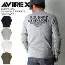 ★期間限定！最大20％OFFクーポン対象商品★【送料無料】AVIREX(アビレックス) アヴィレックス ロングスリーブ ワッフル Tシャツ 「U.S. ..