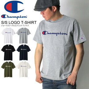 ★期間限定！最大20％OFFクーポン対象商品★【送料無料】Champion(チャンピオン) ショートスリーブ ロゴ Tシャツ クルーネック Tシャツ カットソー メンズ レディース