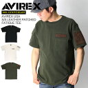 ★期間限定!ポイント10倍★【送料無料】AVIREX(アビレックス) アヴィレックス 「50th Anniversary」レザー パッチド ファティーグ Tシャ...