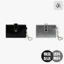 【韓国】CITYBREEZE City Button Keyring Card Wallet シティブリーズ カードウォレット キーリング付き カードケース 財布 ミニ財布 コンパクトウォレット ブラック シルバー 【CITYBREEZE】