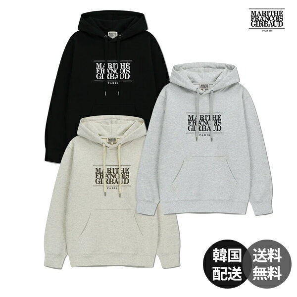 【韓国】Marithe Francois Girbaud マリテフランソワジルボー CLASSIC LOGO HOODIE パーカー フーディ..