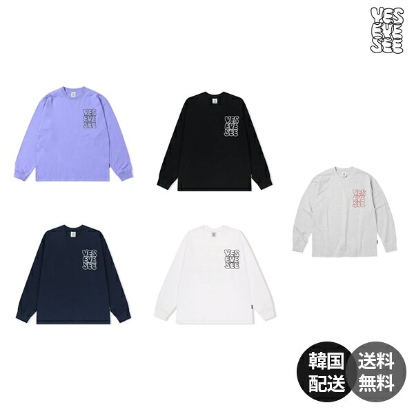 Rakuten - 【韓国】YESEYESEE C-Logo L/S イェスアイシー ロングスリーブTシャツ 長袖Tシャツ コットンTシャツ 16番手シングルコットン ブラック ホワイト ネイビー ユニセックス 韓国ブランド ストリート【YESEYESEE】