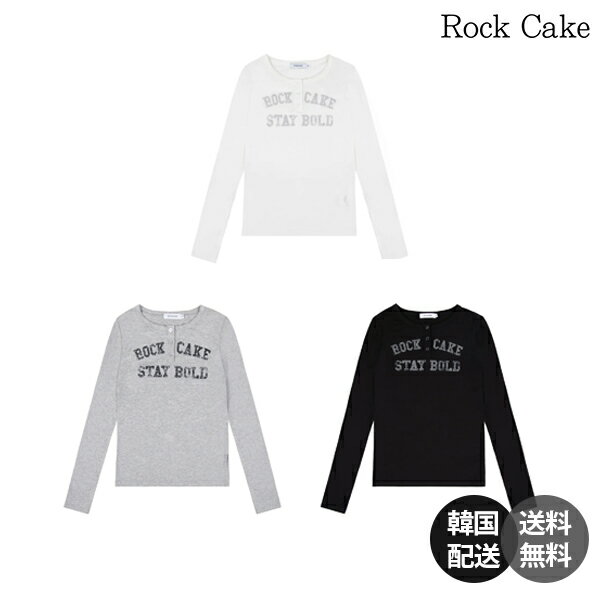 Rakuten - 【韓国】Rockcake Classic Henly Neck Top ロックケーキ クラシック ヘンリーネック トップ ロックケーキ 正規品 ヘンリーネック トップス カットソー ロンT 長袖Tシャツ スリムフィット 伸縮性 レーヨン素材 韓国ファッション【Rockcake】