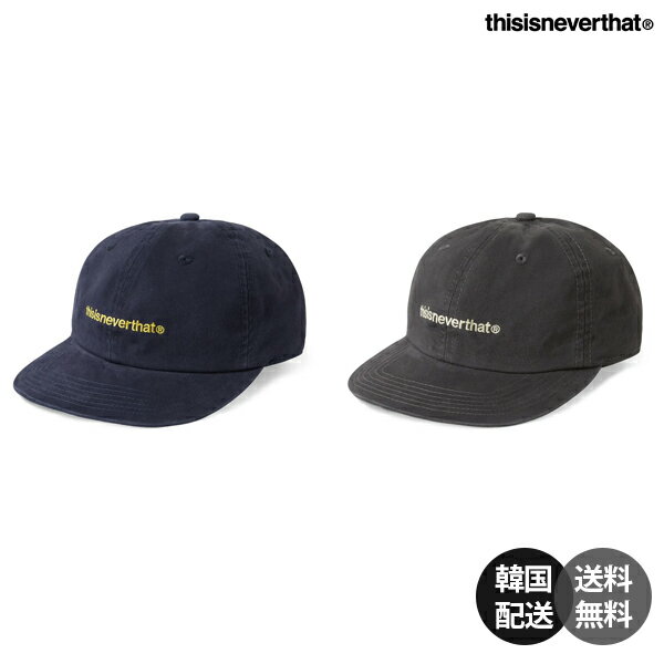 【韓国】thisisneverthat Washed T-Logo Cap ディスイズネバーザット ウォッシュド Tロゴ キャップ 正規品 帽子 ボールキャップ ロゴキャップ ウォッシュ加工 コットン100% ネイビー チャコール【thisisneverthat】