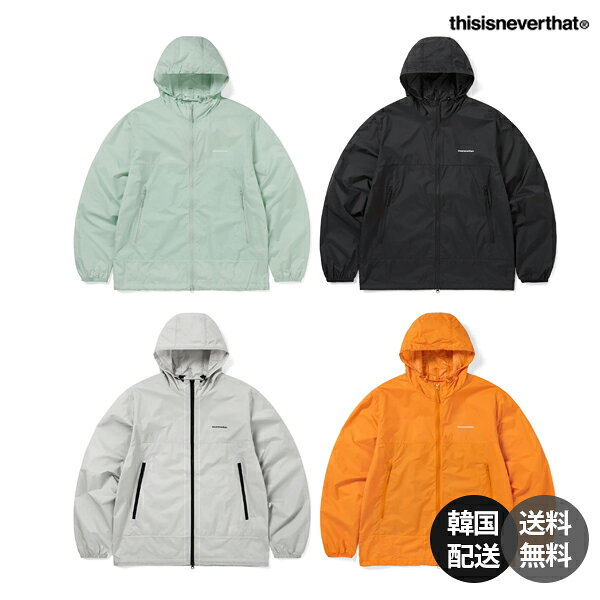【韓国】thisisneverthat T-Light Jacket ディスイズネバーザット T-ライト ジャケット 正規品 ナイロンジャケット ウインドブレーカー ライトアウター ジャンパー ブルゾン ナイロン100% 防風 撥水【thisisneverthat】